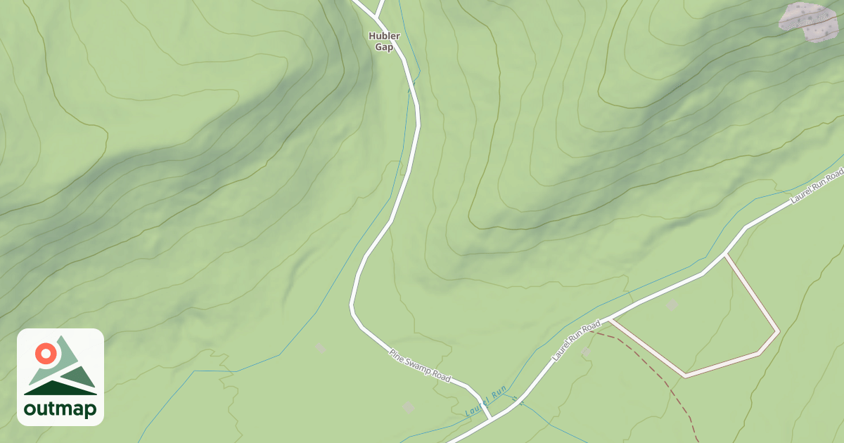 Map of Rothrock State Forest Seven Mountains Snowmobile Trails