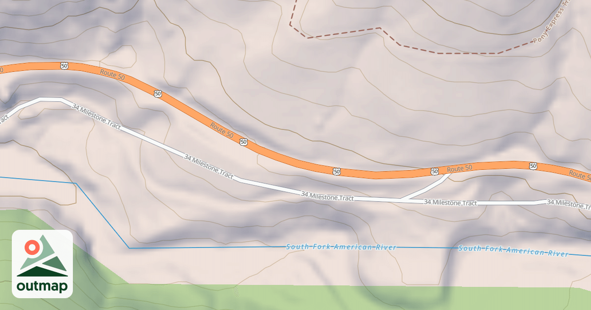 Map of 34 MILESTONE