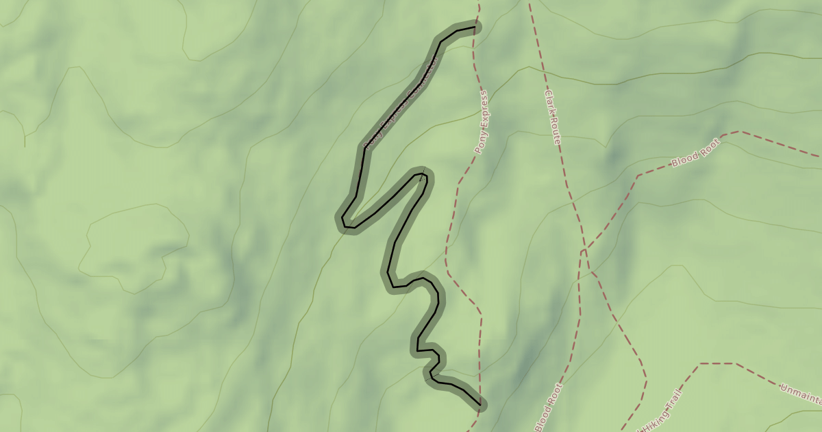 Map preview of Pony Express Connector