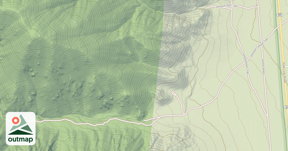 Map of JOHNSTON CANYON