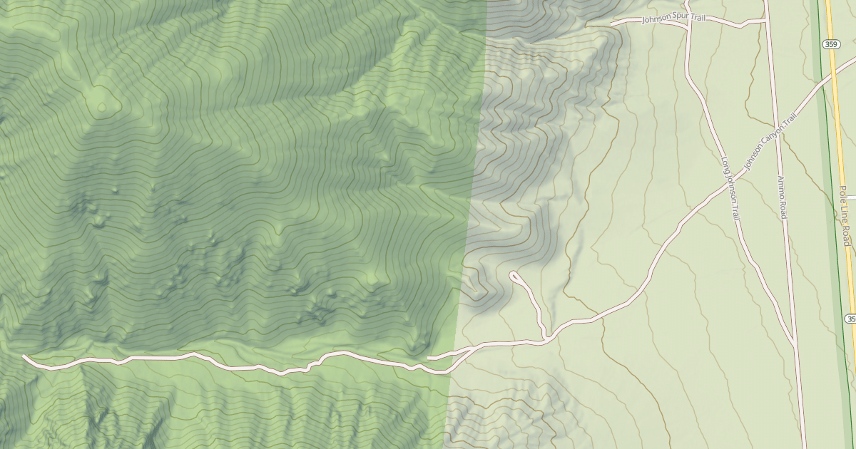 Map preview of JOHNSTON CANYON