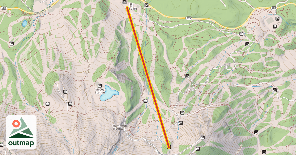 Map of Gold Rush Express