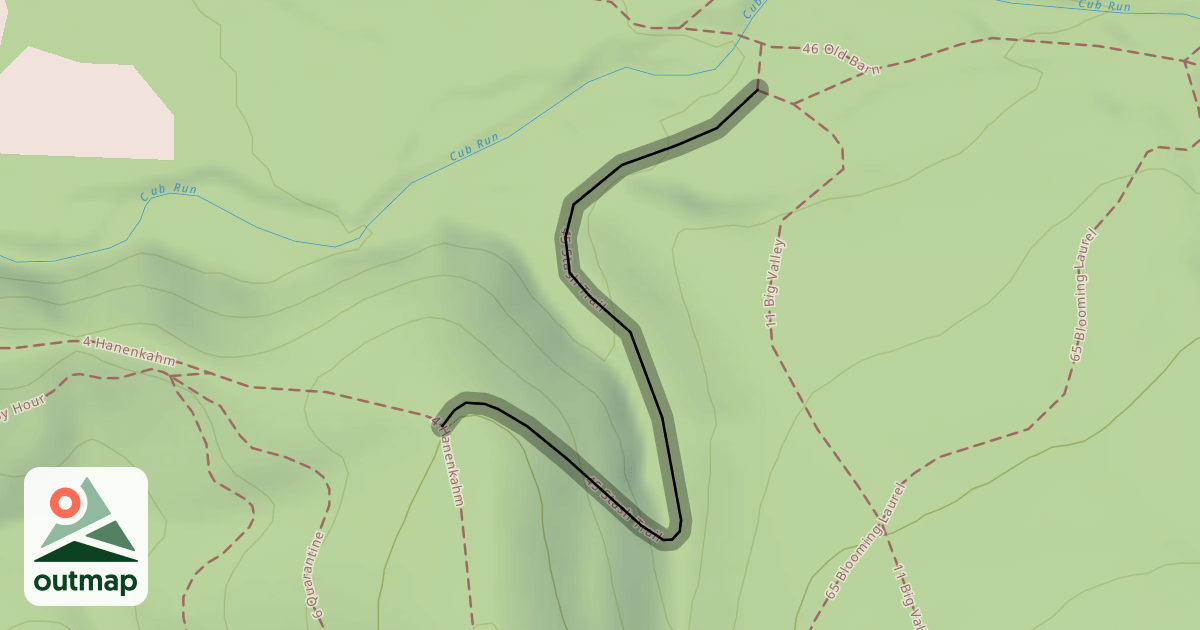 Map of 45 Stash Trail