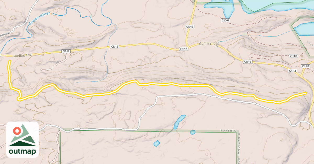 Map of Highlands Trail