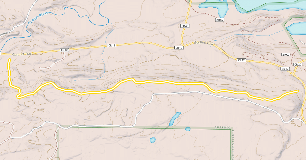 Map preview of Highlands Trail