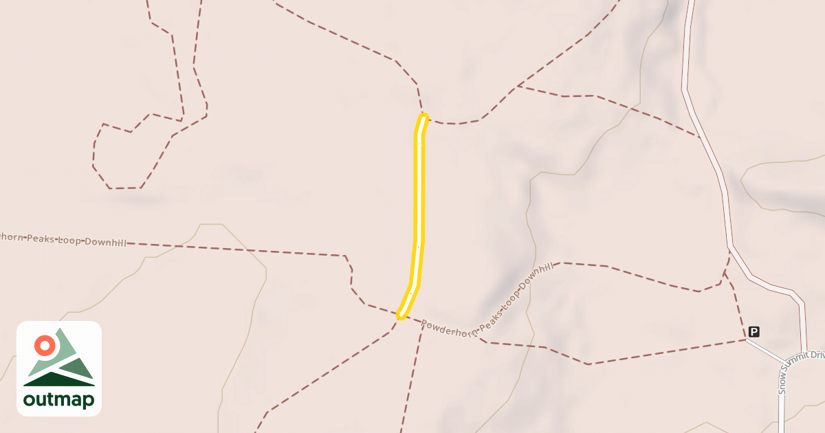 Map of Powderhorn Cutoff