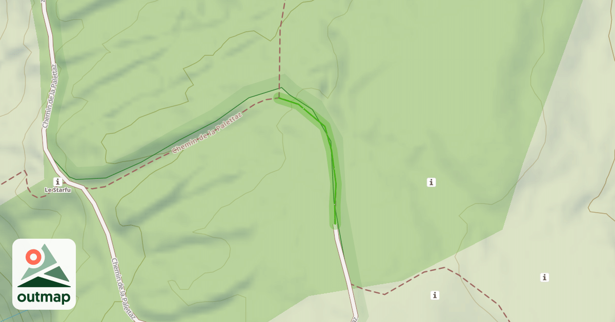 Map of Chemin de la Palettaz