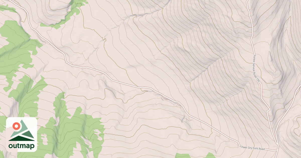 Map of DRY FORK
