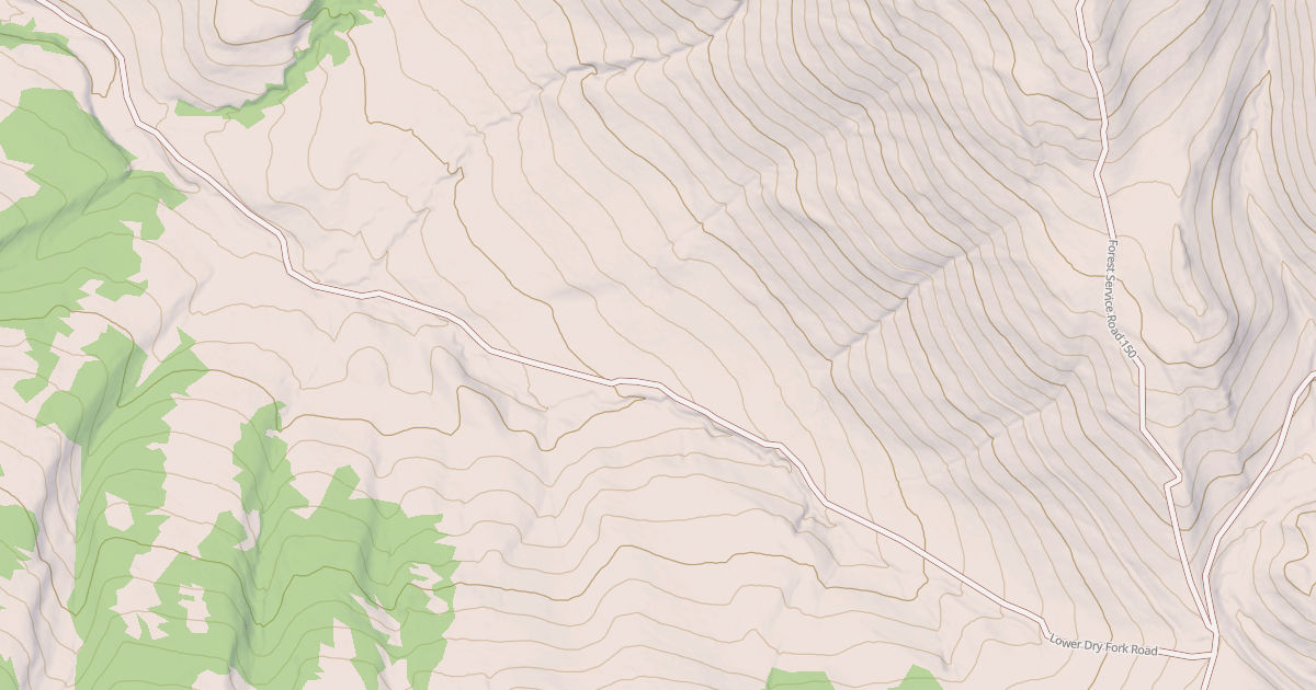 Map preview of DRY FORK