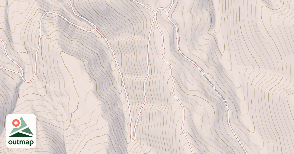 Map of MIDDLE FORK-WEST FORK TIE