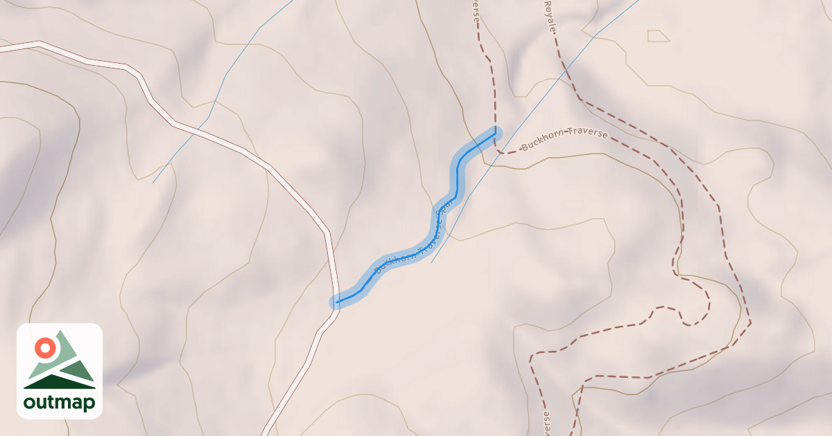 Map of Buckhorn Traverse Spur