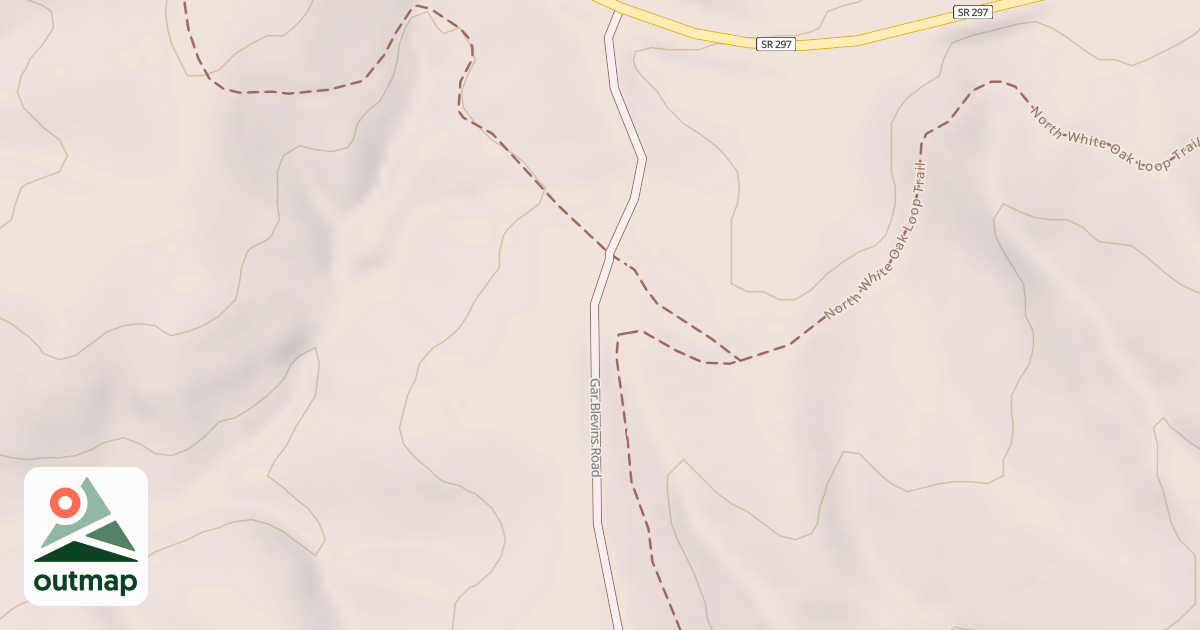 Map of Gar Blevins Multiple Use Trail (Aka Gar Blevins Road) (Segment A)
