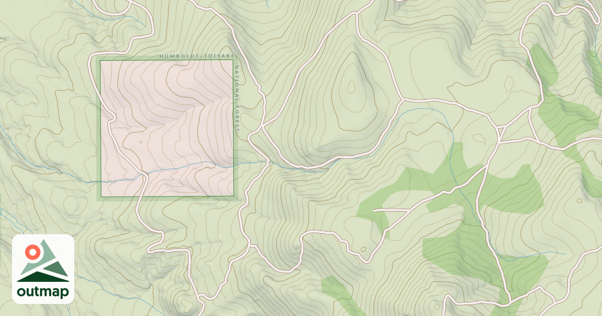 Map of PEAVINE SOUTH BRANCH