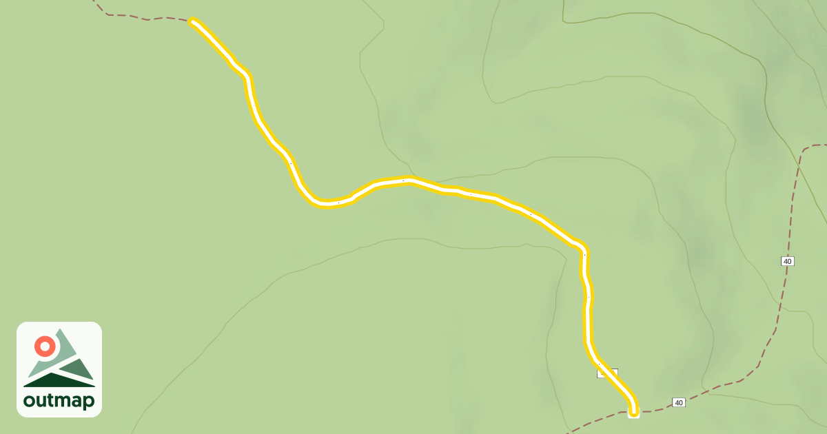 Map of Flagline Tie Trail #40.3