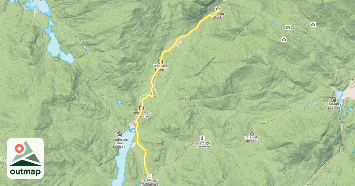 Map of Indian Pass Trail