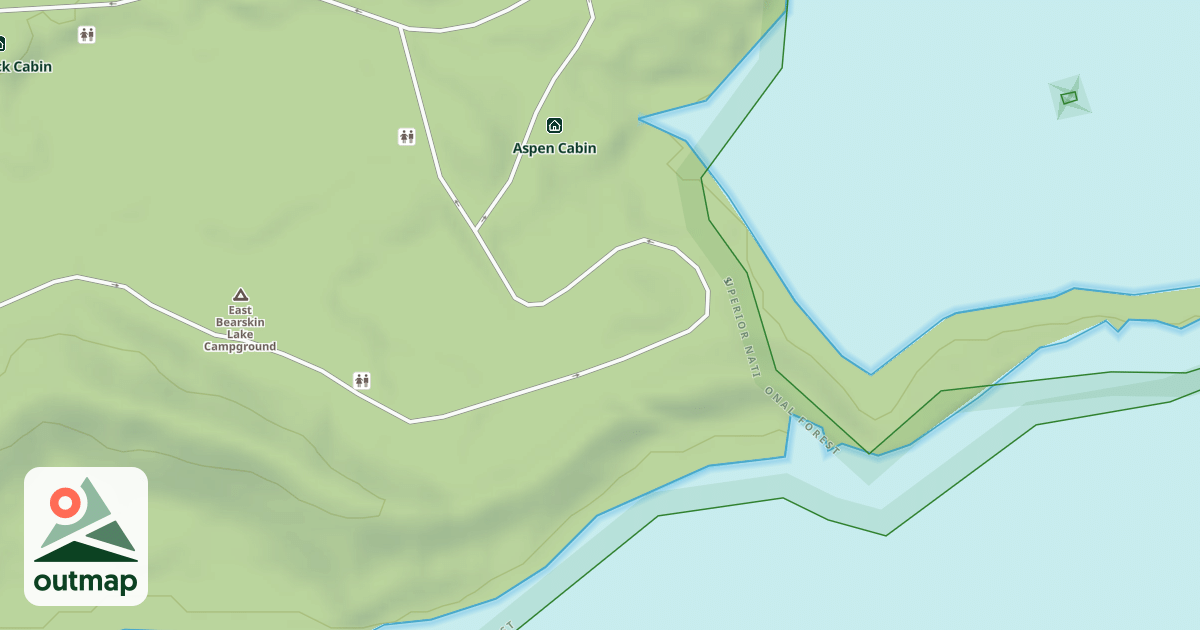 Map of EAST BEARSKIN LAKE CG SPUR C