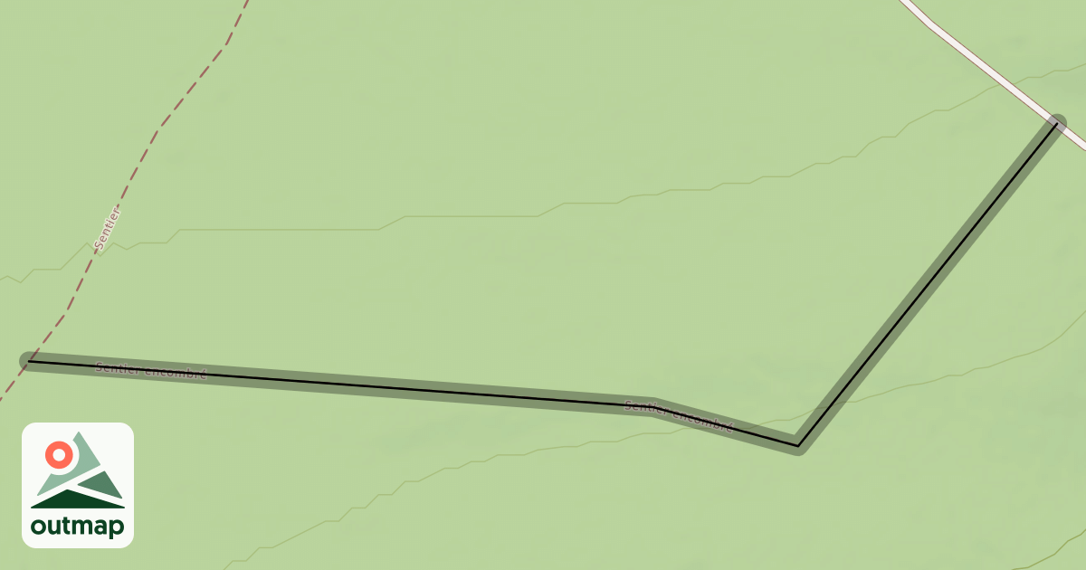 Map of Sentier encombré