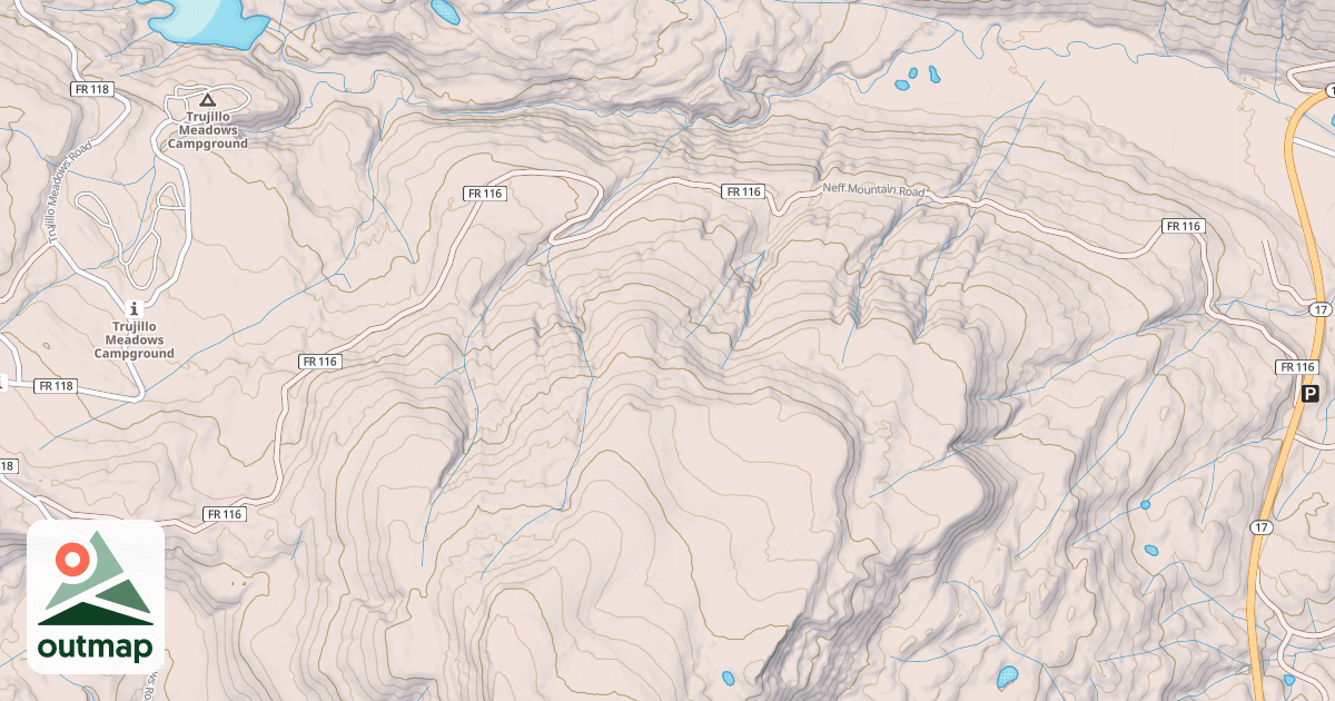 Map of NEFF MTN
