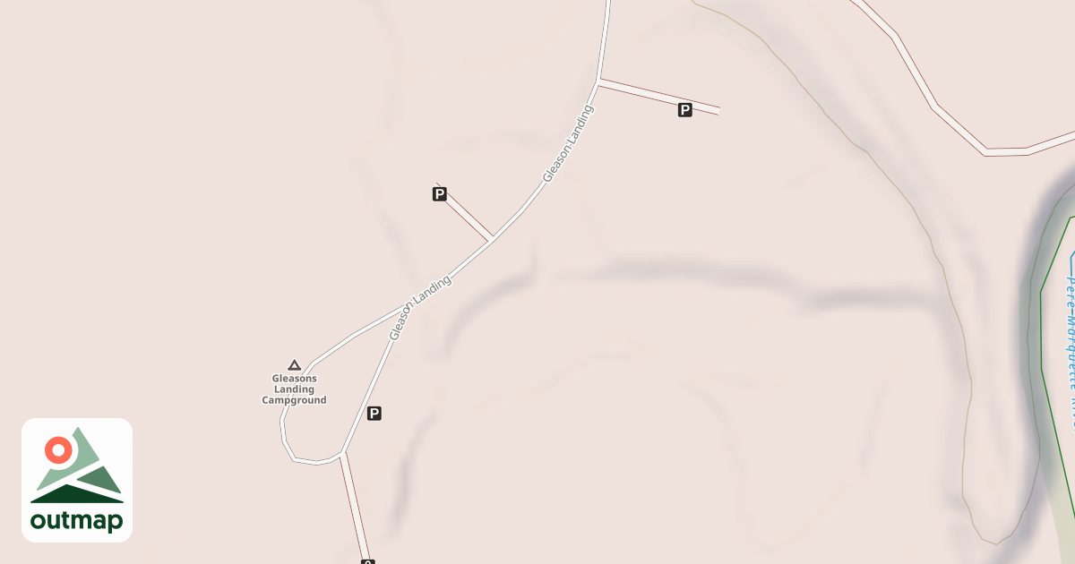 Map of GLEASON LANDING OVERFLOW