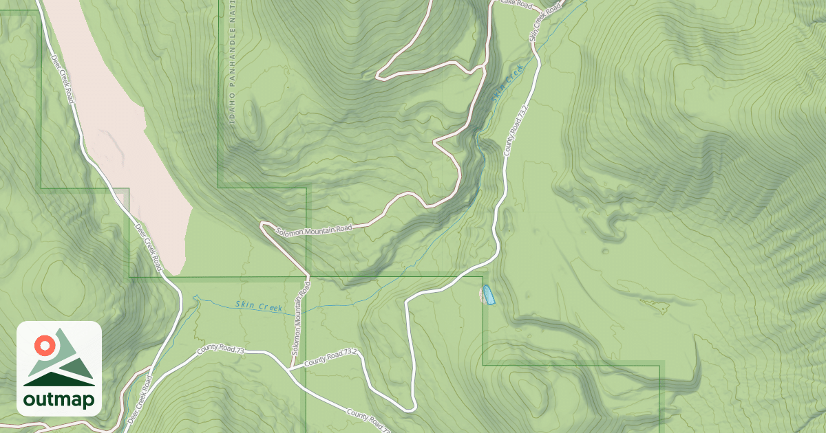 Map of SKIN CREEK