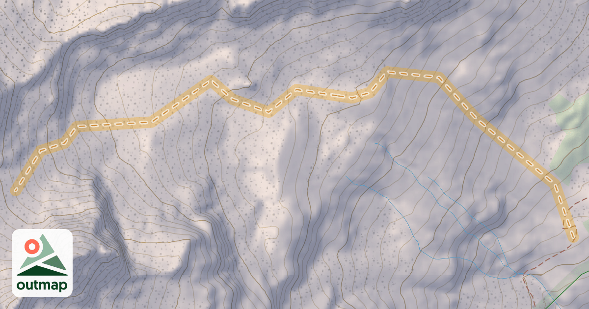 Map of Chair Peak Ski Tour
