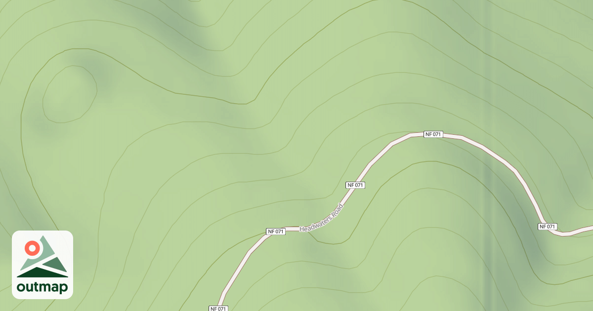 Map of HEAD WATERS-F SPUR