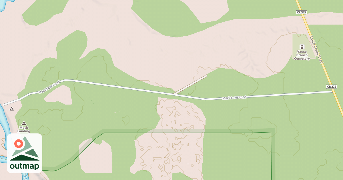 Map of MACK LAKE