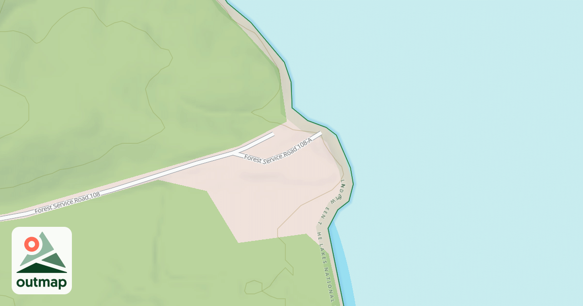 Map of D.B. CAMPSITE ACCESS