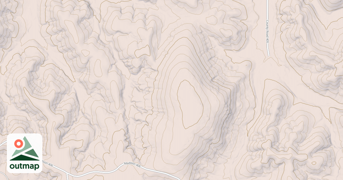 Map of CEDAR BOTTOM