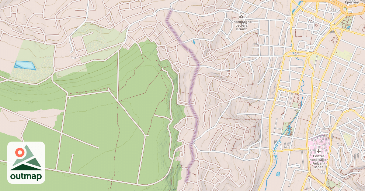 Map of Chemin de Ceinture