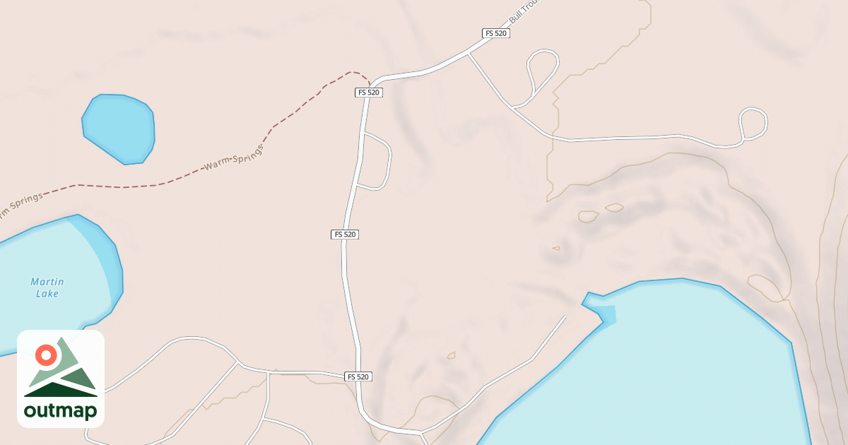 Map of BULL TROUT LAKE