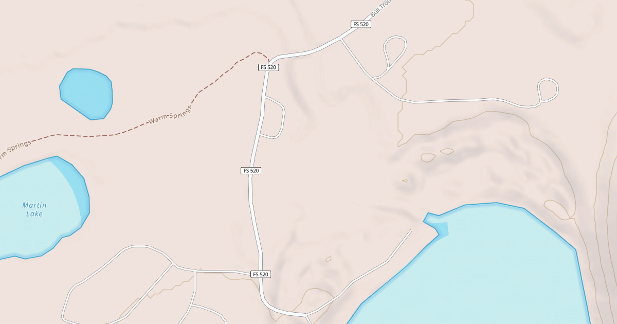 Map preview of BULL TROUT LAKE