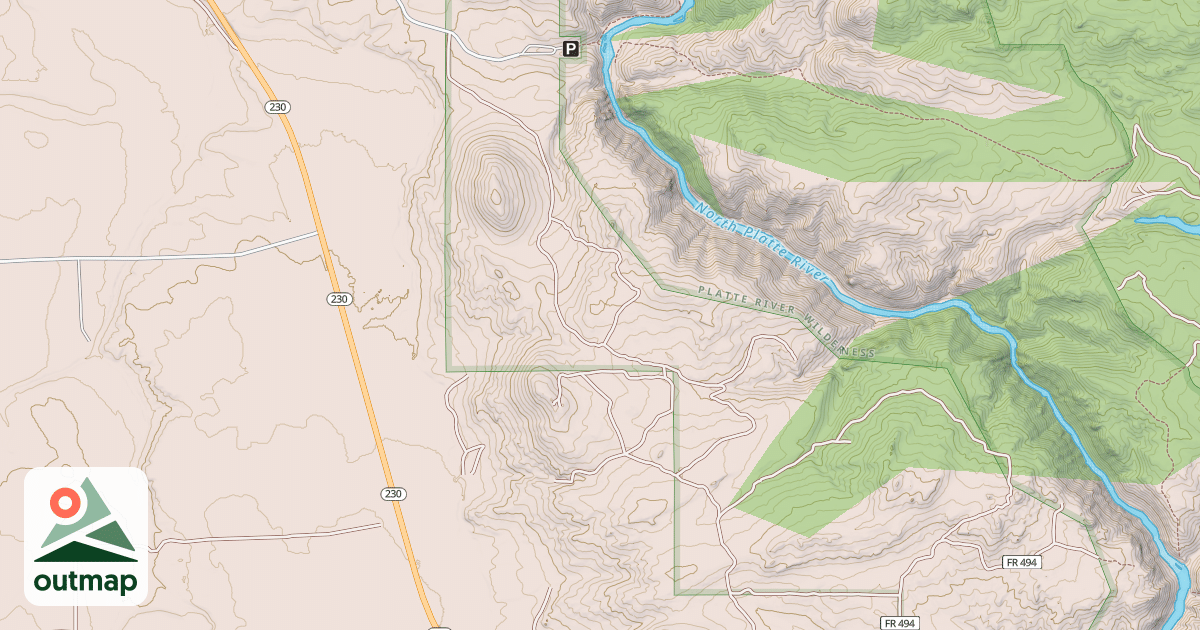 Map of DOUGLAS FIR ROAD