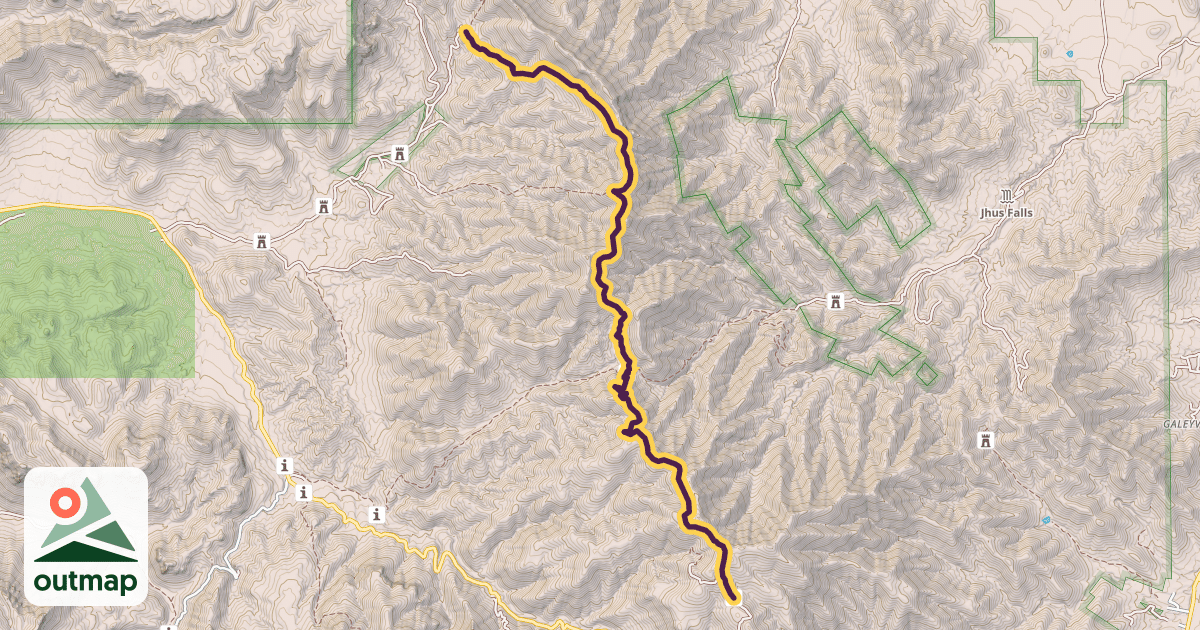 Map of Shaw Peak Trail #251