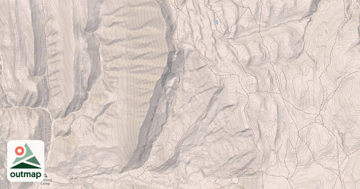 Map of DEADMAN PEAK