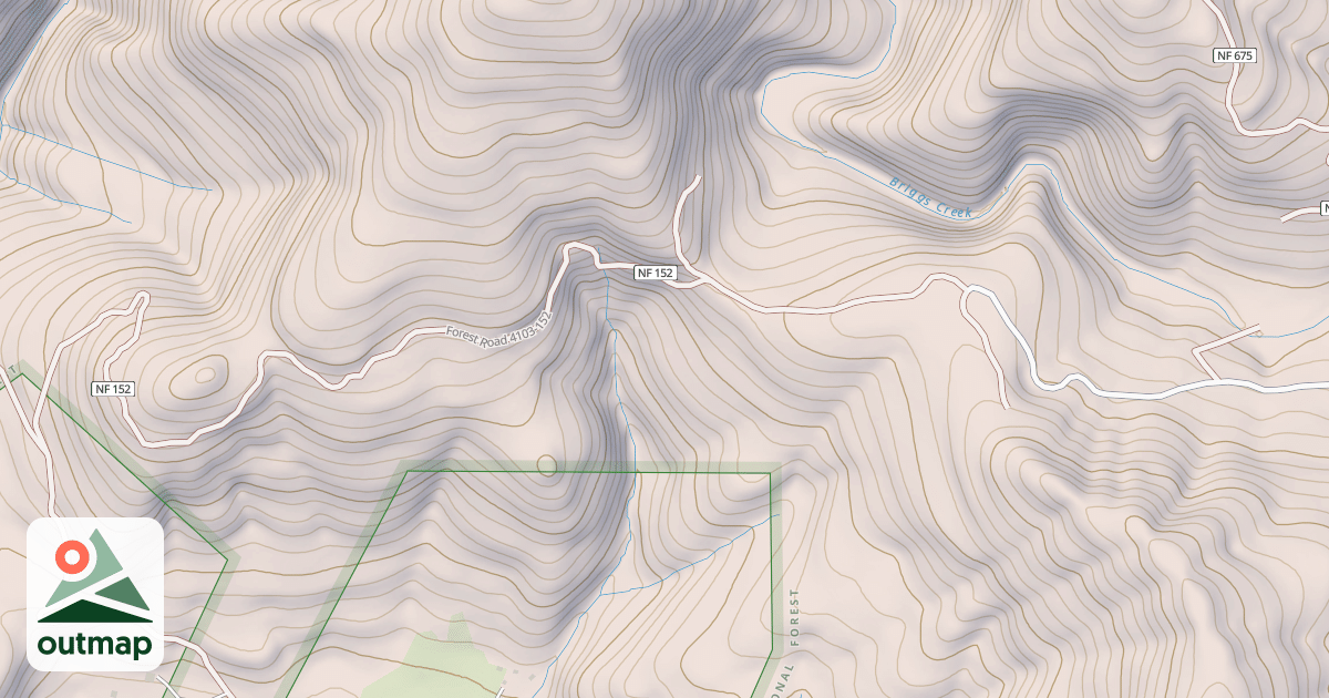 Map of BRIGGS CREEK