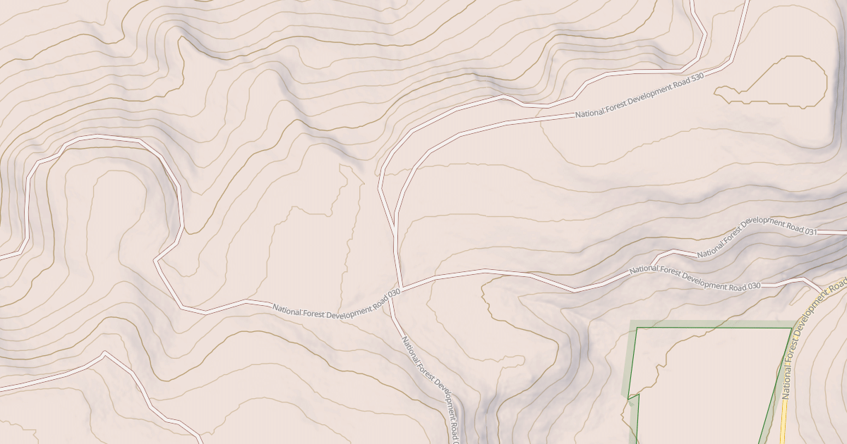 Map preview of USFS National Forest System Roads {009440E1-C3E5-4B20-8AC9-41C5D9BD204C}