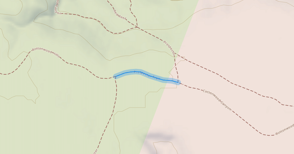 Map preview of Prospector Trail