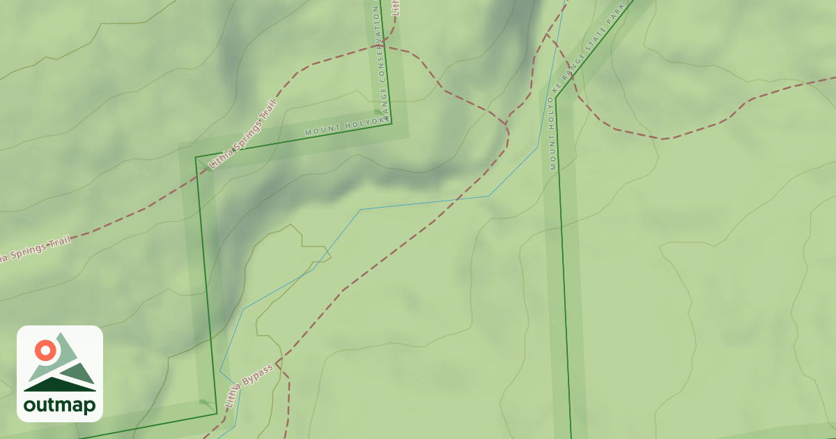Map of Lithia Springs Trail