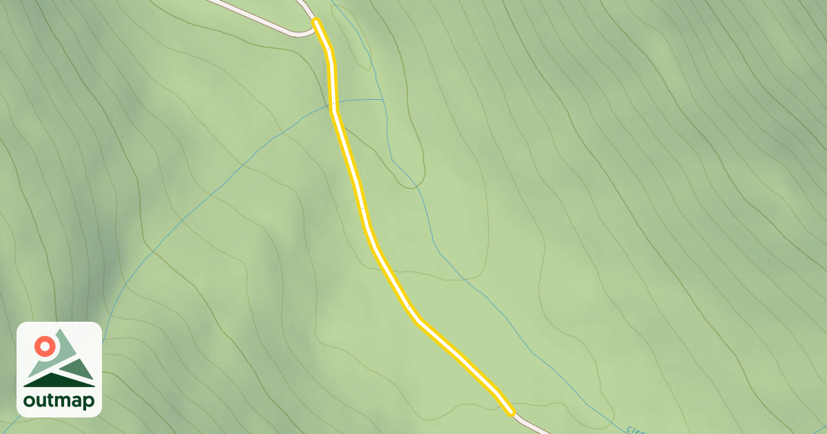 Map of Clearwater Upper Top Spur