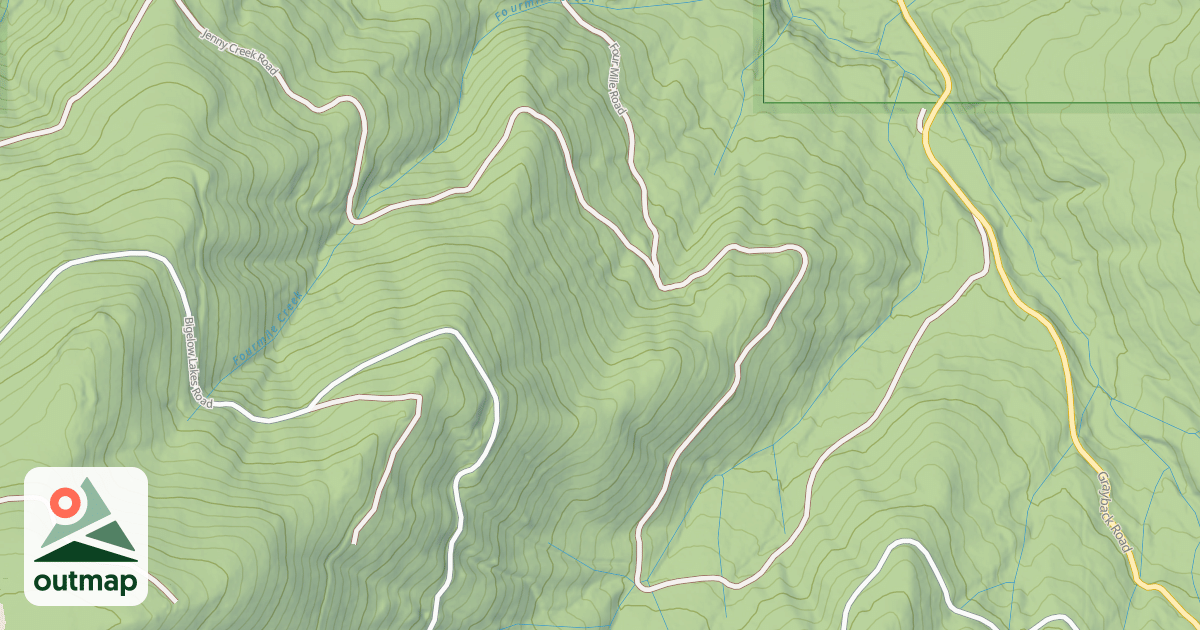 Map of JENNY CREEK