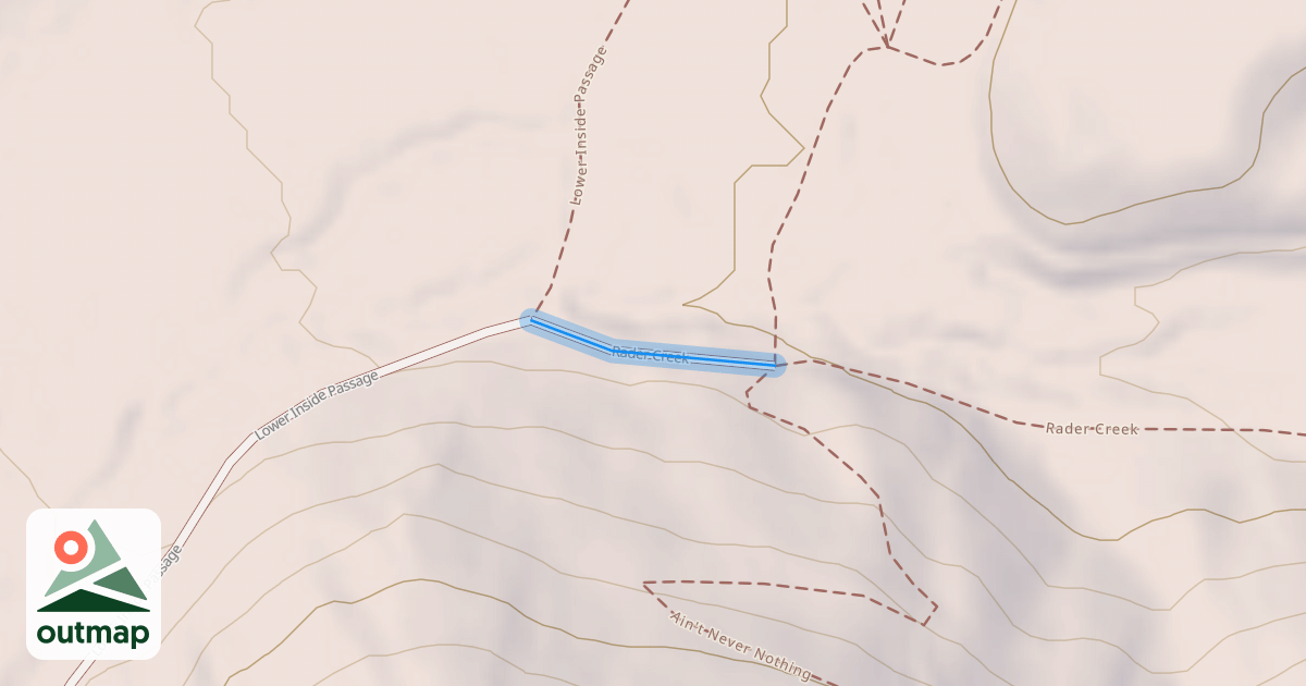 Map of Rader Creek