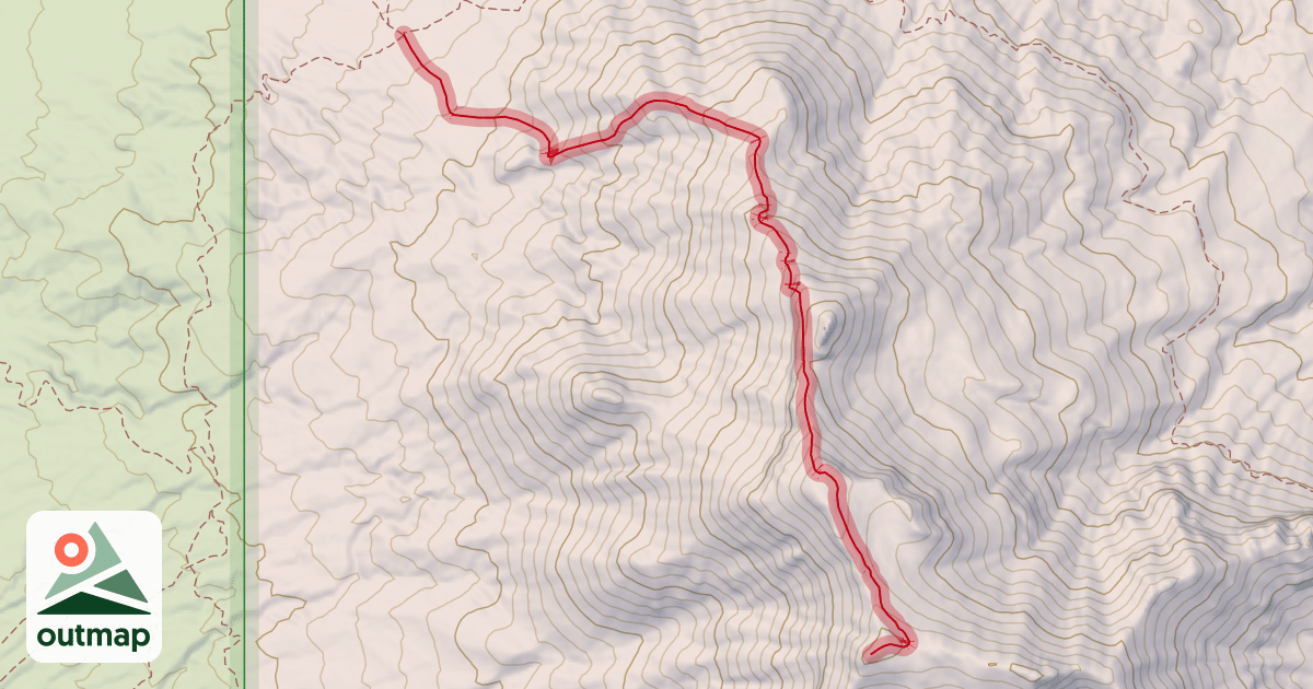 Map of Pass Mountain Summmit Trail