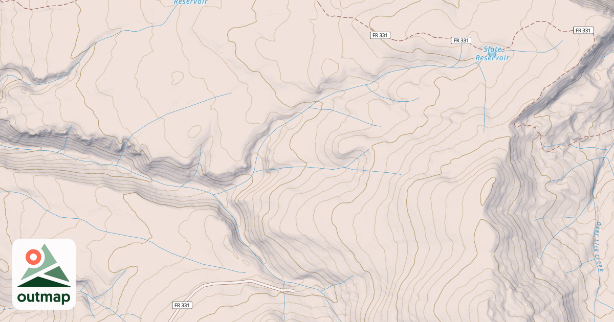 Map of BOX CANYON SPUR