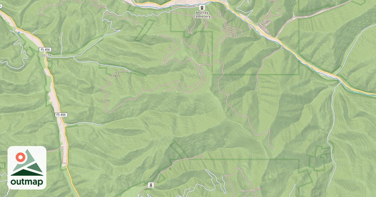 Map of King'S Pass-Sunset Pk.