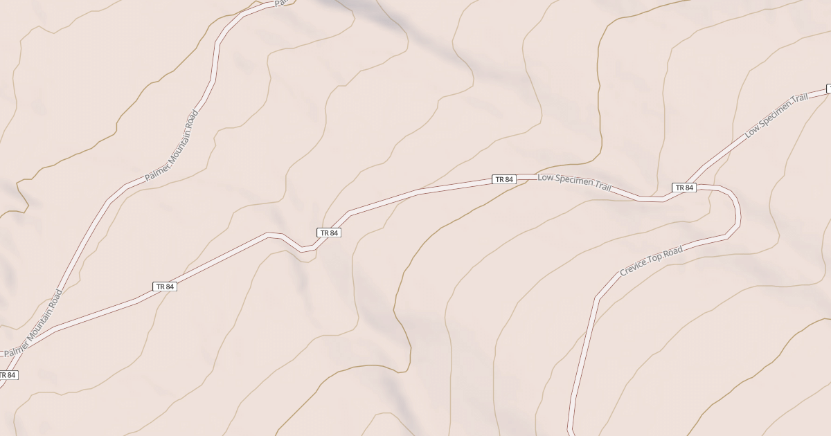 Map preview of PALMER MOUNTAIN
