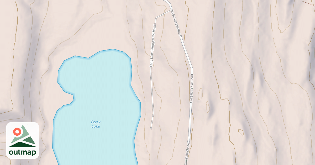 Map of FERRY LAKE CAMPGROUND