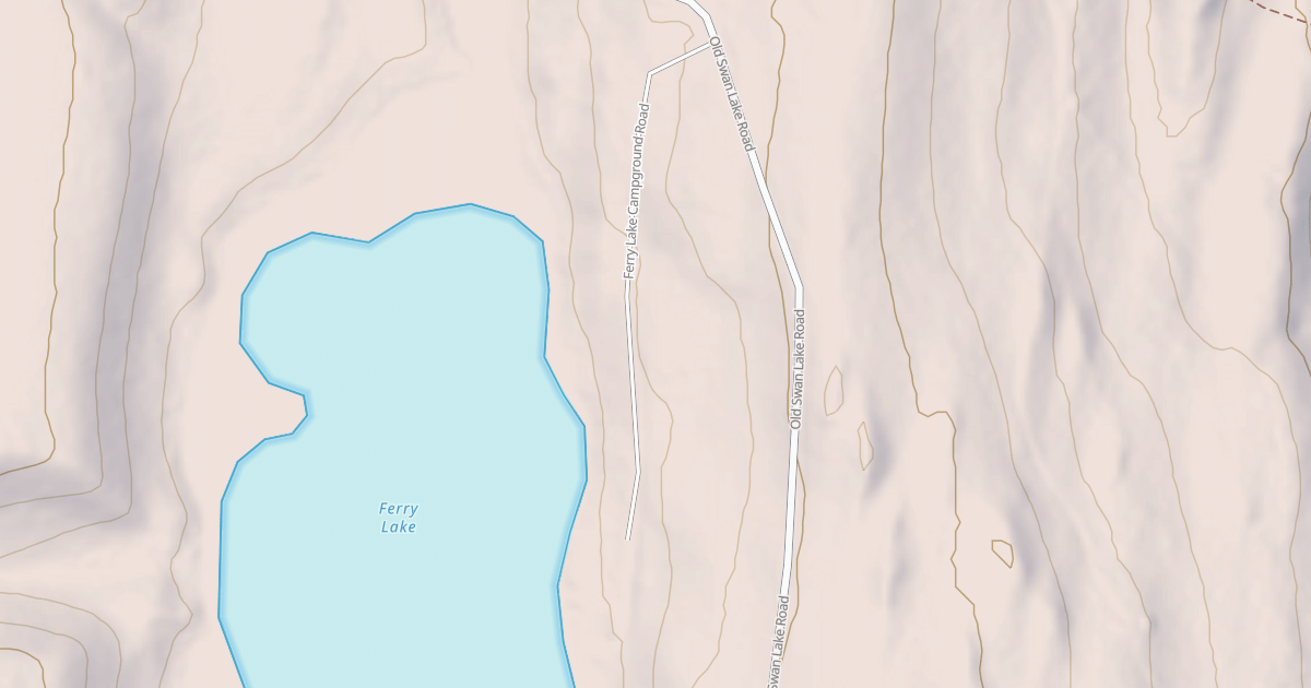 Map preview of FERRY LAKE CAMPGROUND