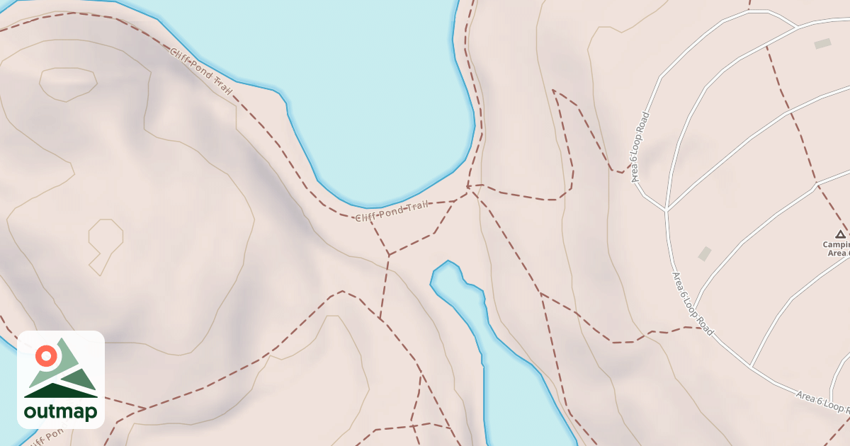 Map of Cliff Pond Loop Trail