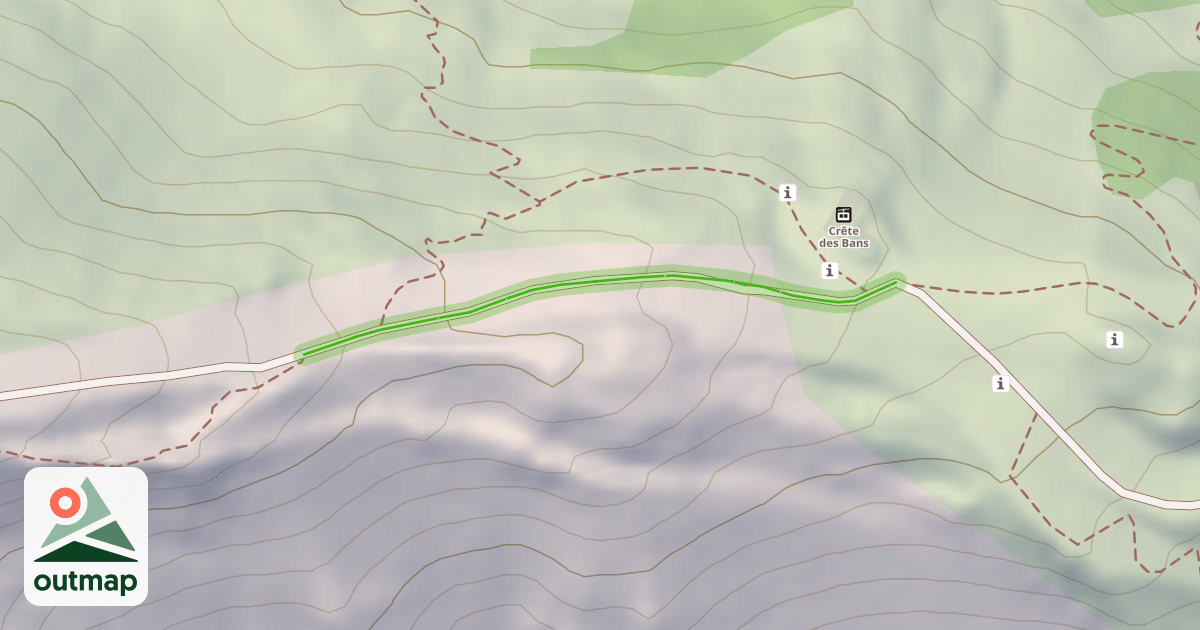 Map of Crêtes du Rocher Noir
